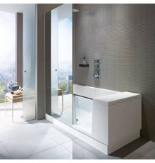 DURAVIT Shower + Bath Bathtub Ванна 170х75хh210.5см, прямоугольная с входной дверью и душевой шторкой, DX - правосторонняя, цвет: белый. 791246000001000,  700404000000000