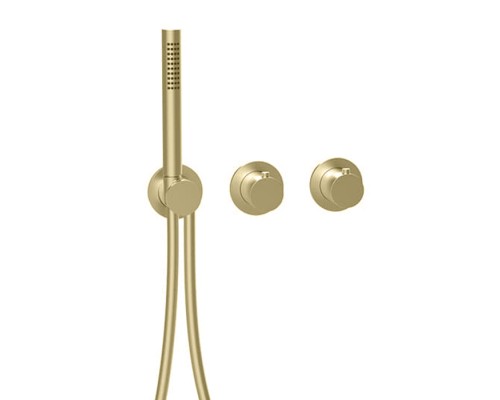 Almar Смеситель для душа, встраиваемый, с ручным душем, на 2-3 источника, цвет: High Brass. E180133.HB