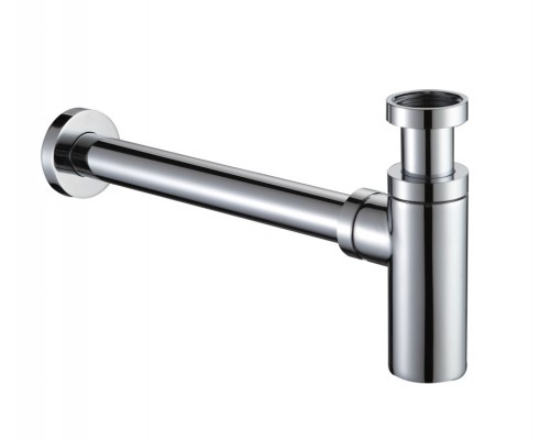 AQM7010CR Сифон для раковины латунный, 1¼ без выпуска, Хром AQM7010CR