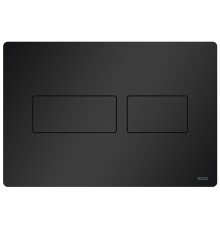 TECEsolid 9240416 Панель смыва, 2 режима, 220х150х6 мм, металл, черная матовая 9240416