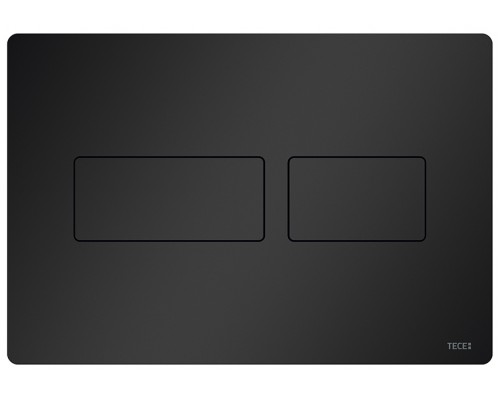 TECEsolid 9240416 Панель смыва, 2 режима, 220х150х6 мм, металл, черная матовая 9240416