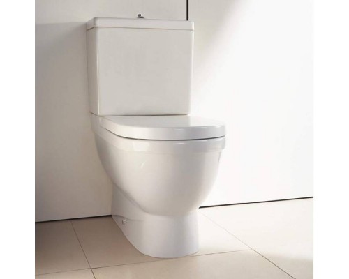 Duravit Starck 3 унитаз моноблок приставной 65.5х36см,  слив в стену , с креплениями, цвет: белый. 0126090000,  0920100005