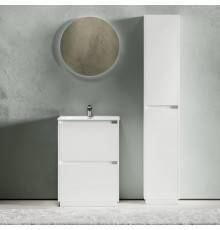 Мебель для ванной комнаты Sancos Libra Floor 60 белый глянец, белая раковина CN7001