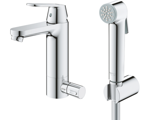 Смеситель для раковины Grohe Eurosmart Cosmopolitan 24191000 с гигиеническим душем, хром Смеситель для раковины Grohe Eurosmart Cosmopolitan 24191000 с гигиеническим душем, хром