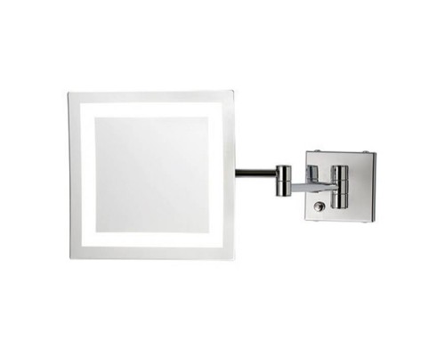 Bertocci Specchi Косметическое зеркало, настенное, с LED-подсветкой и выключателем, 3-х кратное увеличение, цвет: хром. 188 6230 0000 Bertocci Specchi Косметическое зеркало, настенное, с LED-подсветкой и выключателем, 3-х кратное увеличение, цвет: хром. 188 6230 0000