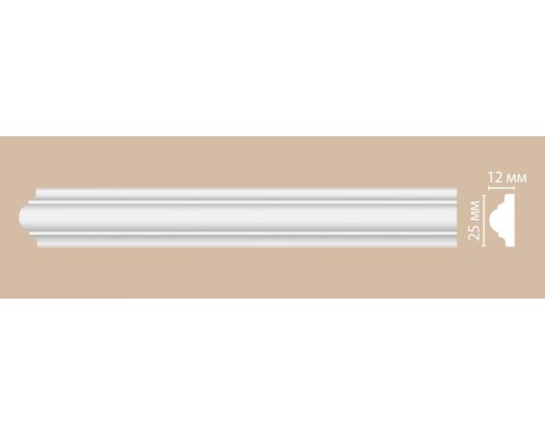 Молдинг гладкий DECOMASTER 97012F гибкий (25*12*2400мм)