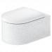 Duravit Millio Унитаз подвесной, 37х57см.,  декор Pattern, крепление в компл., цвет: белый шелковисто-матовый. 250609FF