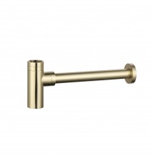 AQM7010BG Сифон для раковины латунный, 1¼ без выпуска, Brushed gold AQM7010BG
