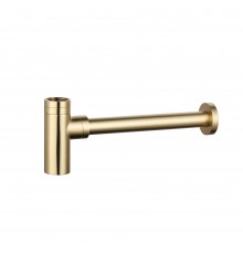 AQM7010GG Сифон для раковины латунный, 1¼ без выпуска, Glossy gold AQM7010GG