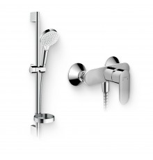 Душевой комплект Смеситель для душа Hansgrohe Vernis Blend 71640000 хром + Гарнитур Crometta Vario 650 26553400 с мыльницей