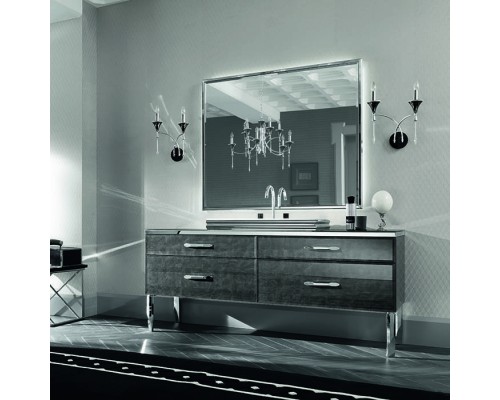 VITAGE milldue edition HILTON Комплект мебели с тумбой под раковину, раковиной ZURIGO81, зеркалом ZURIGO, 180 см, напольный, цвет: Alligator silver/сталь. 9226.98.3 (С МЕБЕЛЬЮ), H107.73.98, 4054.180.73.98 + 9645.180, 3324.98 VITAGE milldue edition HILTON Комплект мебели с тумбой под раковину, раковиной ZURIGO81, зеркалом ZURIGO, 180 см, напольный, цвет: Alligator silver/сталь. 9226.98.3 (С МЕБЕЛЬЮ), H107.73.98, 4054.180.73.98 + 9645.180, 3324.98