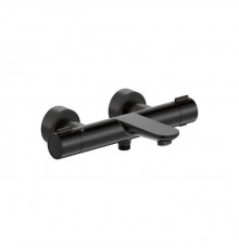 Duravit Wave Смеситель для ванны, настенный, термостатический, цвет: черный матовый. WA5220000046 / WA5220000C46