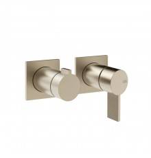 Gessi Inverso  Diamantato Внешняя часть настенного смесителя для душа на 2 выхода, цвет: Finox Brushed Nickel. 73638#149