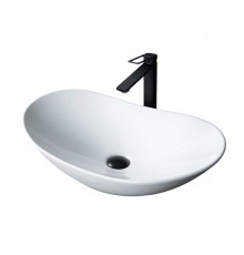 Накладная раковина GID Lago N9811 61 глянцевая белая