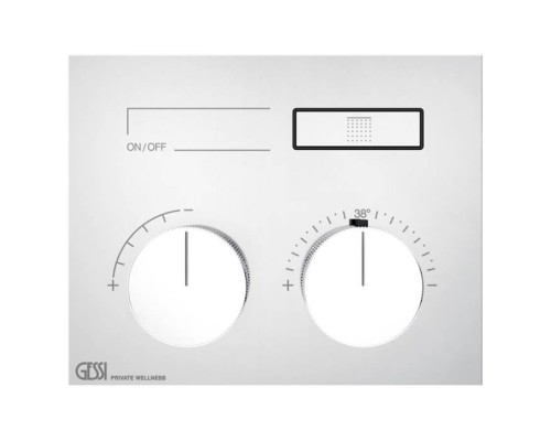 Gessi Hi-Fi Термостат для душа, 1 источник, внешняя часть, цвет: хром. 63002#031