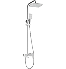 Душевая стойка Shevanik S9036F белый, хром
