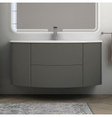 Тумба с раковиной Cezares Eden 120 grigio talpa opaco, раковина 50178