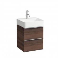 Laufen Space База с раковиной 43.5х38.5(41)х52см., подвесная, 1 отв., с 2 ящиками, цвет: темный вяз. 8.1528.1.000.104.1,  4.1010.2.160.103.1