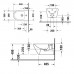 Duravit D-Neo Биде подвесное 37x54см., с переливом, 1 отв., цвет: белый. 2294150000