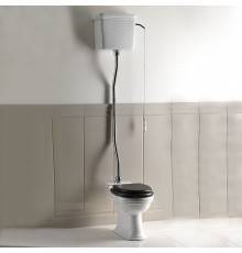 DevonDevon Rose Унитаз 66x35.5см, с высокой трубой цвет хром. IBBATTWESAL (без пластины керамической),  IBACWESCR,  IBWCROSE,  IBCAROSE,  IBPCLWESCR
