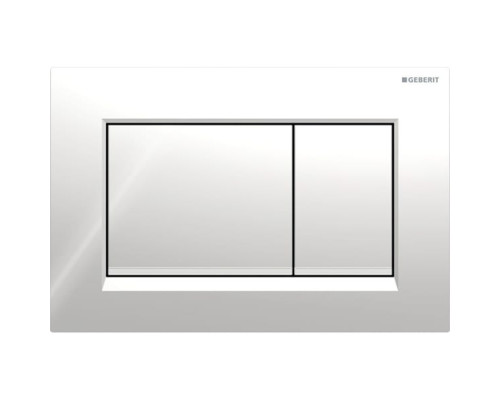 Geberit Sigma20 Клавиша для двойного смыва, квадратная, цвет: хром/хром матовый. 115.883.KH.1