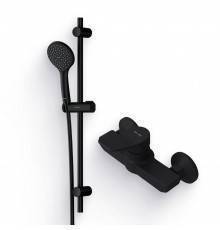 Душевой комплект Смеситель для душа AM.PM X-Joy F85A20022 + Гарнитур Gem F0190022 черный