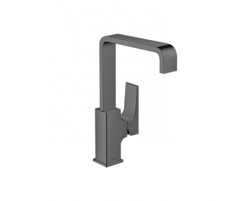 Hansgrohe Metropol Смеситель для раковины 230, на 1 отв, с донным клапаном, излив 165мм, цвет: шлифованный черный хром. 32511340 Hansgrohe Metropol Смеситель для раковины 230, на 1 отв, с донным клапаном, излив 165мм, цвет: шлифованный черный хром. 32511340