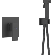 Гигиенический душ AQUATEK Либра AQ1619MB со смесителем, С ВНУТРЕННЕЙ ЧАСТЬЮ, матовый черный
