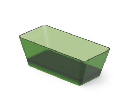 Dea Design Modern Ванна 150х68х56см., отдельностоящая, Glasstek, прозрачная смола, цвет: Emerald R3. DD8603 1500 R3