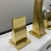 THG Pure Смеситель для раковины, 3 отв., с донным клапаном, цвет: Matt gol. G04-F07-151