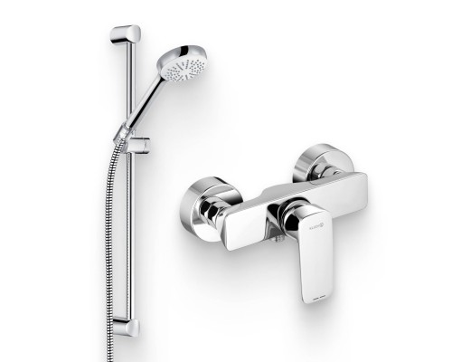 Душевой комплект Смеситель для душа Kludi Pure Style 408410575 хром + Гарнитур Logo 1S 6816005-00