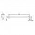 Fantini Venezia Держатель верхнего душа 450 мм., настенный, цвет: Matt Gun Metal PVD. 86 P5 8028