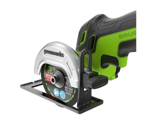 Машина шлифовальная угловая Greenworks GD24UCS 24 V (без АКБ и ЗУ) Машина шлифовальная угловая Greenworks GD24UCS 24 V (без АКБ и ЗУ)