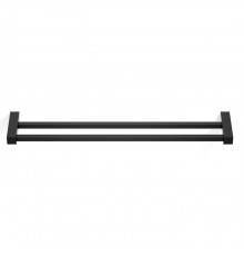 Decor Walther Corner HTD60 Полотенцедержатель 60см, двойной, подвесной, цвет: черный матовый. 0560460