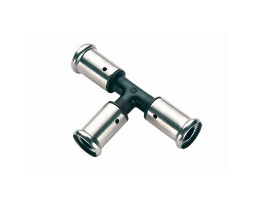 Тройник равнопроходный, ПВДФ пресс, 16x16x16, HENCO 9PK-161616