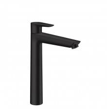 Hansgrohe Talis E Смеситель для раковины 240, на 1 отв, с донным клапаном, излив 183мм, цвет: черный матовый. 71716670