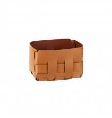 Colombo Adj Корзинка Mini Bottega, 12x19H13 см, цвет: коньяк/бордо. BADJ1012-0930