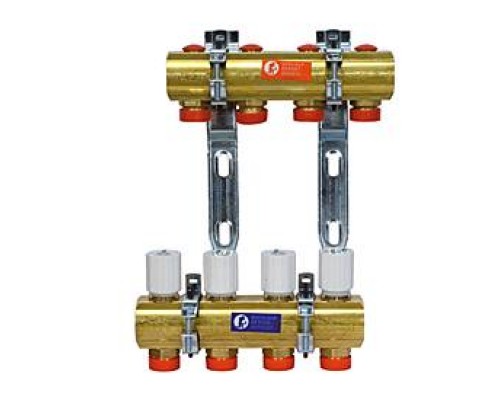 Сборный коллекторный узел, Giacomini, 1, R553D 10, количество контуров-10, выход-3/4 ЕК, латунь, с возможностью балансировки контуров Сборный коллекторный узел, Giacomini, 1, R553D 10, количество контуров-10, выход-3/4 ЕК, латунь, с возможностью балансировки контуров