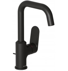 Kludi 320273975 X1 Однорычажный смеситель на умывальник, с донным клапаном, управление сбоку, черный 320273975
