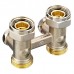 Клапан запорный радиаторный прямой Danfoss RLV-KS с переходниками G3/4 xG1/2 . 003L0220