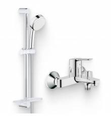Душевой комплект Смеситель Grohe BauEdge 23334000 + Гарнитур Tempesta Cosmopolitan 26083002