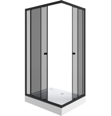 Душевой уголок Niagara Eco NG-018-14QT, 100х80 см, стекло тонированное, с поддоном