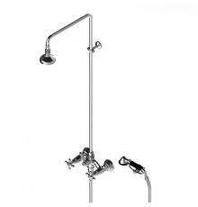 Stella Roma Душевой комплект 3284/301/314A-90: смеситель, штанга+ручной+верхний душ 90мм, цвет: хром. RM 02510 CR00