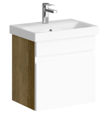 AQ SRT0105DB Smart Тумба под умывальник подвесная, с одним ящиком, дуб балтийский, 500х510х380 мм SRT0105DB