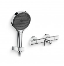 Душевой комплект Термостат Hansgrohe Ecostat Comfort 13114000 для ванны с душем, хром + Гарнитур Rainfinity 26852000