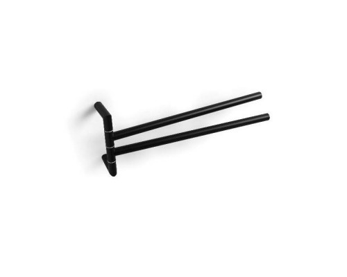 Bertocci Trecento Полотенцедержатель 30см., двойной, цвет: черный матовый. 125 4836 0800