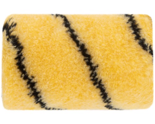 Ролик полиакриловый, бежевый с черной полоской, диам. 40/61 мм; ворс 10,4 мм, 100 мм