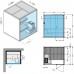 Effegibi BodyLove S Сауна 200x176x220 см, угловая SX, цвет: термообработанная древесина. BL 20 20 0004