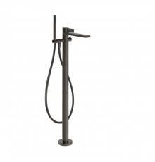 Gessi Inverso  Rigato Внешняя часть напольного смесителя для ванны с перекл и ручным душем , цвет: Black Metal Br. PVD. 73528#707
