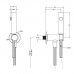 Gessi Inciso Shower Гигиенический душ на 1/2, цвет: black XL. 58153#299